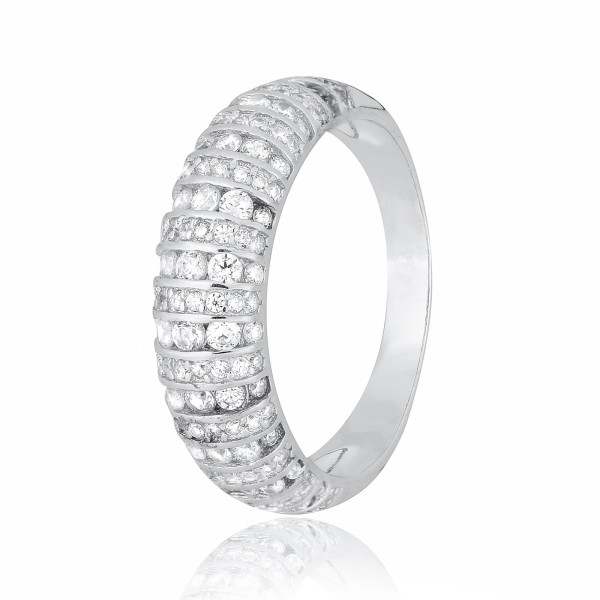 

Кольцо из серебра с куб. циркониями, размер 17.5 (282547)