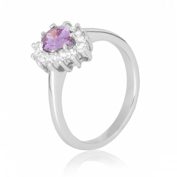 

Кольцо из серебра с куб. циркониями, размер 16.5 (297483)