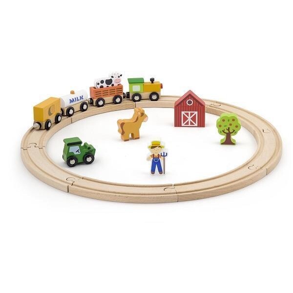 

Игровой набор Viga Toys "Железная дорога", 19 деталей (51615)