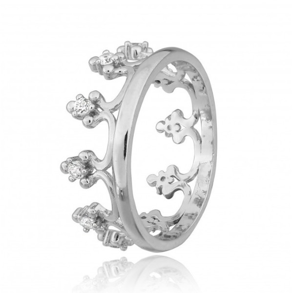 

Кольцо из серебра с куб. циркониями, размер 16 (570015)