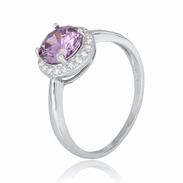 

Кольцо из серебра с куб. циркониями, размер 16 (571420)