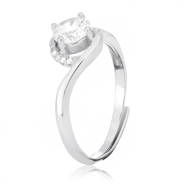 

Кольцо из серебра с куб. циркониями, размер 17.5 (572845)