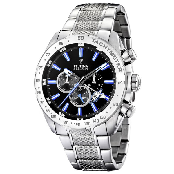 

Хромированые часы Festina