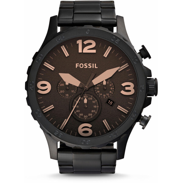 

Хромированые часы Fossil