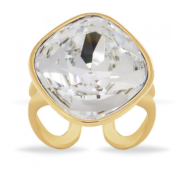 

Кольцо с кристаллом Swarovski в позолоте (821765)