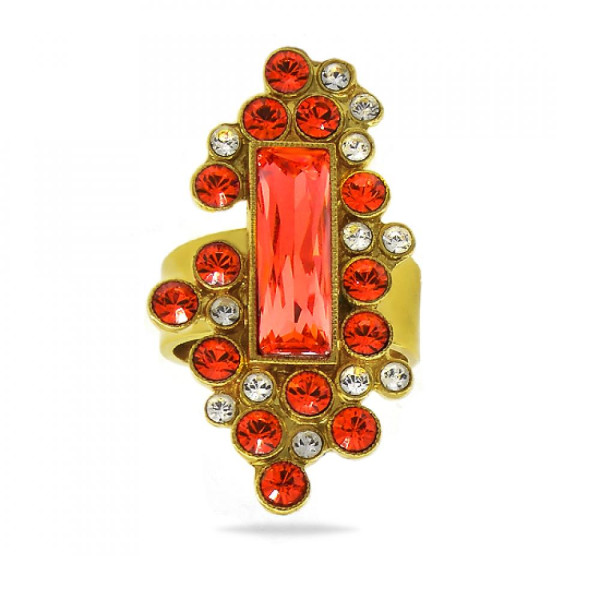

Кольцо с кристаллами Swarovski в позолоте (822999)