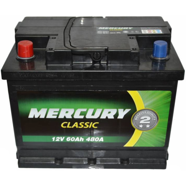 

Автомобильный аккумулятор MERCURY CLASSIC 60А (+/-) (480EN) 25918