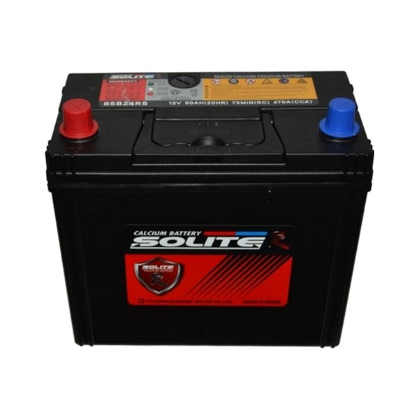 

Автомобильный аккумулятор SOLITE R Japan 50Ah (+/-) (470CCA) , 65B24RS