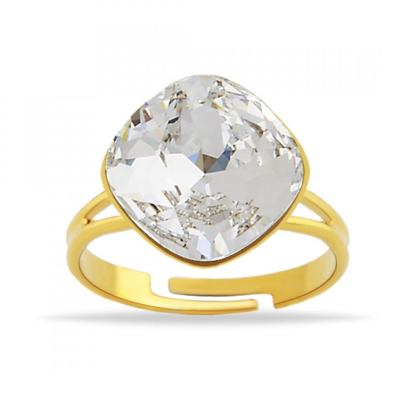 

Кольцо с кристаллом Swarovski в позолоте (830000)