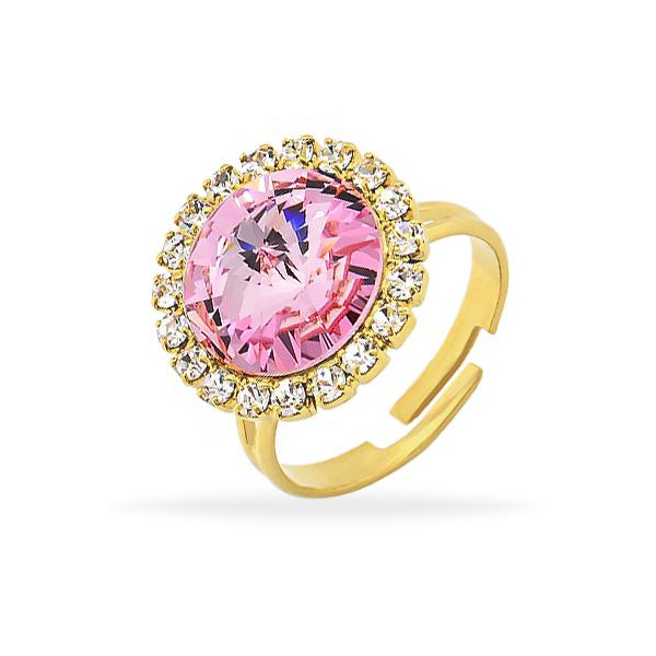 

Кольцо с кристаллами Swarovski в позолоте (853858)