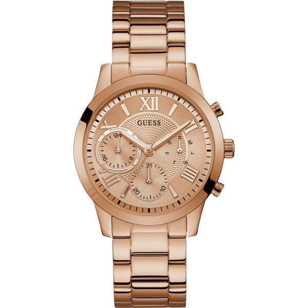

Многофункциональные часы Guess розово-золотой цвет