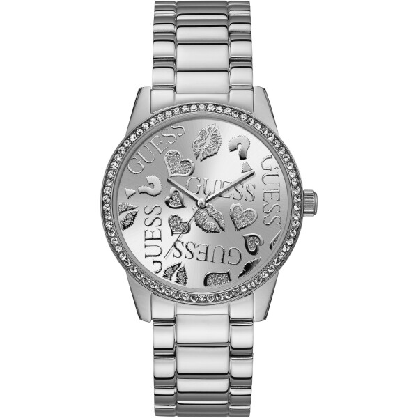 

Кварцевые часы Guess серебряный