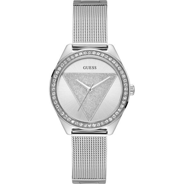

Кварцевые часы Guess серебряный