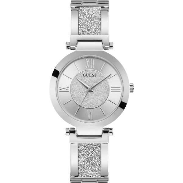 

Кварцевые часы Guess серебряный