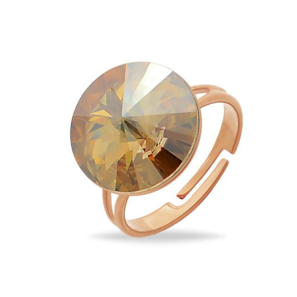

Кольцо с кристаллом Swarovski в позолоте (1311391)
