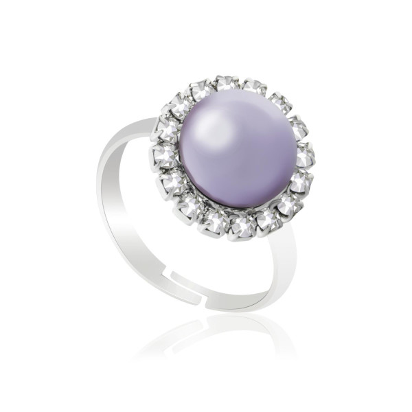 

Кольцо с кристаллами Swarovski и искусств. жемчугом (1312248)