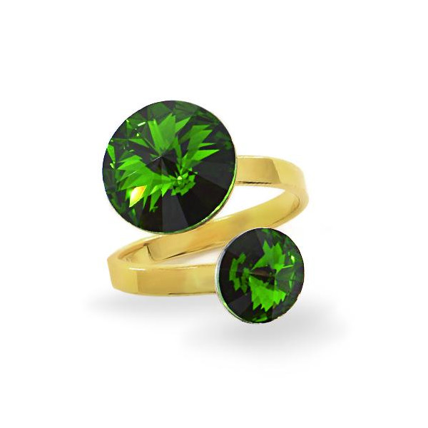 

Кольцо с кристаллами Swarovski в позолоте (1312286)