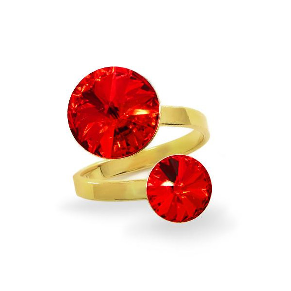 

Кольцо с кристаллами Swarovski в позолоте (1312416)