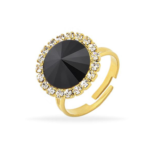 

Кольцо с кристаллами Swarovski в позолоте (1312707)
