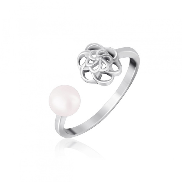 

Кольцо из серебра с жемчугом (искусст.), размер 16.5 (1355602)