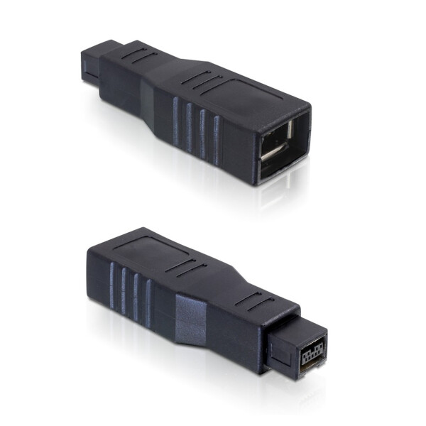 

Переходник видео Delock FireWire 9p-6p M / F адаптер черный (70.06.5154)