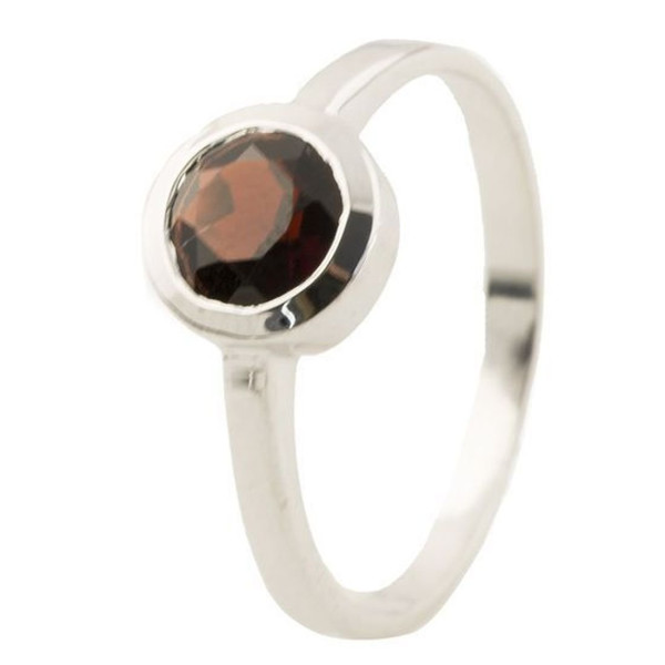 

Кольцо из серебра с гранатом, размер 17.5 (1376503)