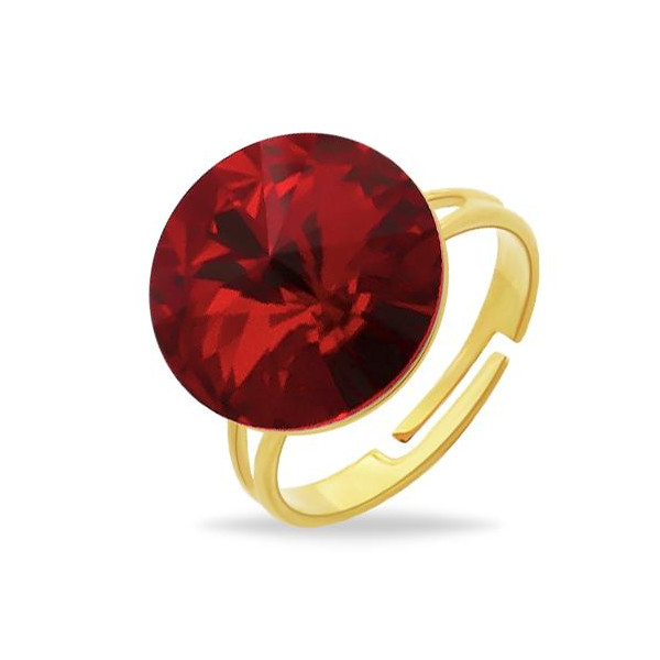 

Кольцо с кристаллом Swarovski в позолоте (1500857)