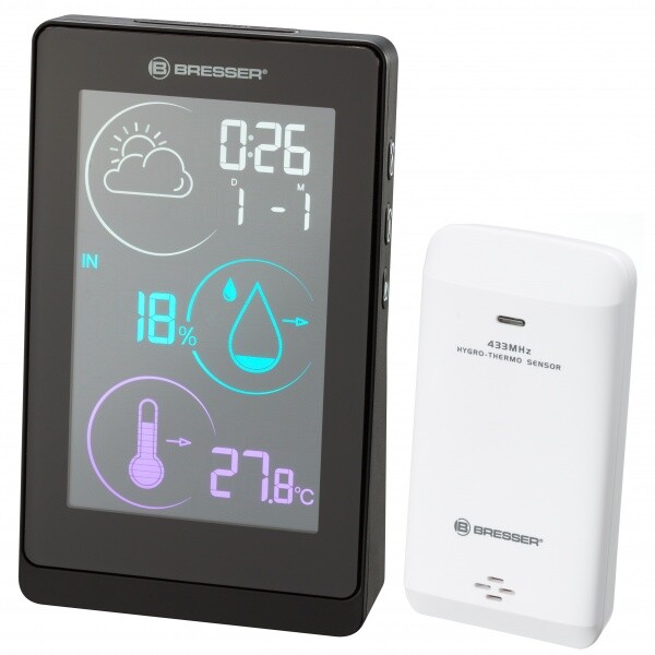 

Метеостанция Bresser Colour Temeo Life H Black