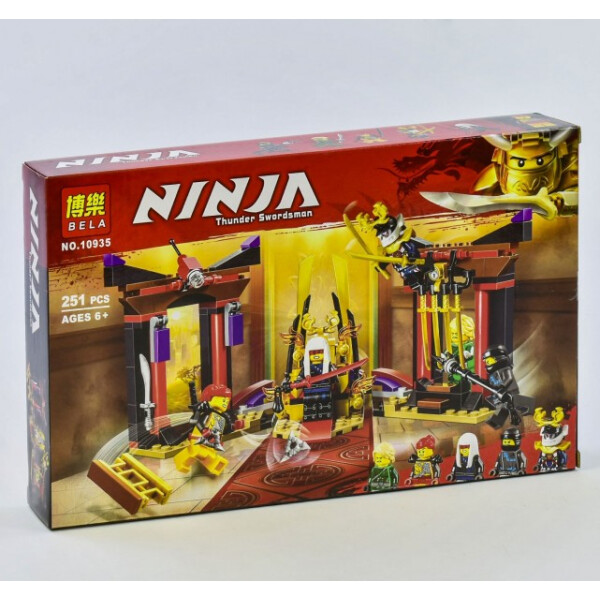 

Bela Ninja 10935 (48) "Бой в тронном зале", 251 деталь, в коробке