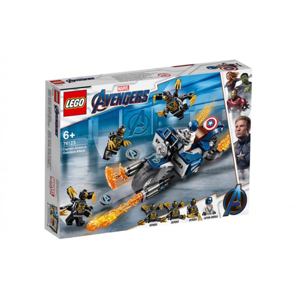 

LEGO Super Heroes Капитан Америка: Атака Аутрайдеров (76123)