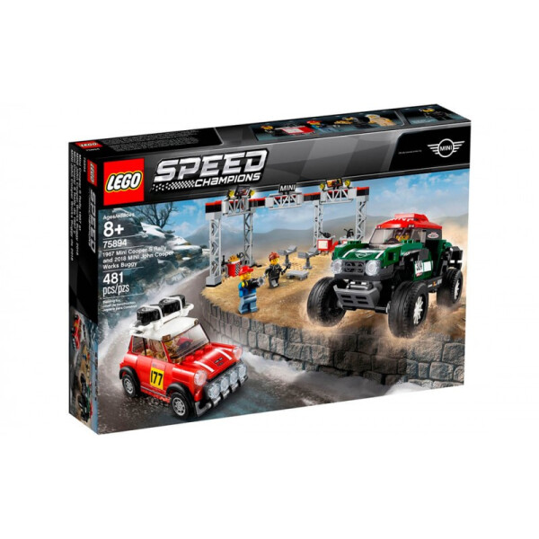 

LEGO Speed Champions Автомобили 1967 Mini Cooper S Rally та 2018 MINI John Cooper Багги (75894)