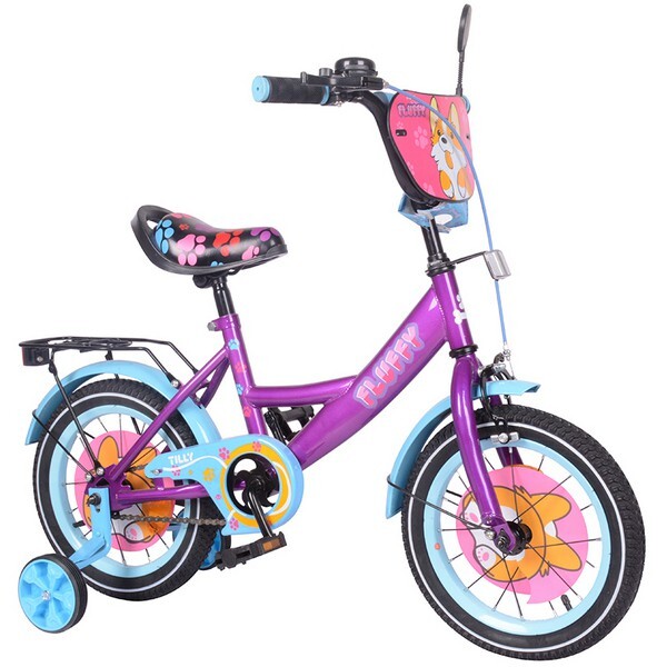 

Велосипед TILLY Fluffy 14" T-214213/1 Purple/Blue
