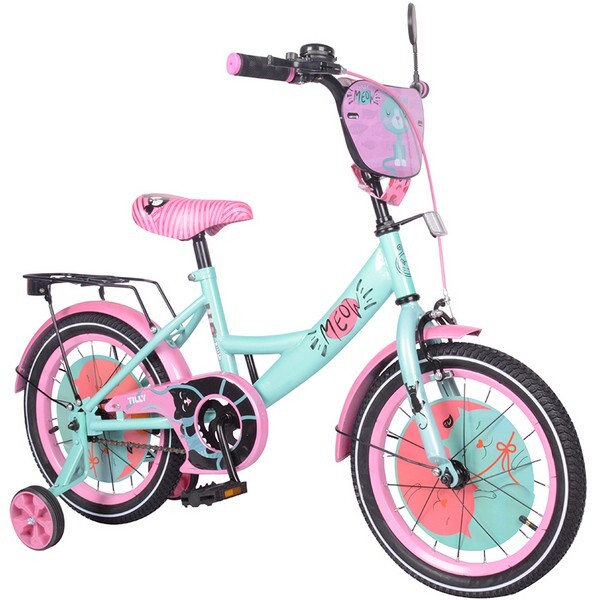 

Велосипед TILLY Meow 16" T-216218/1 Azure/Pink