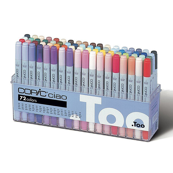 

Набор двухсторонних маркеров Copic Ciao Set 72 цветов