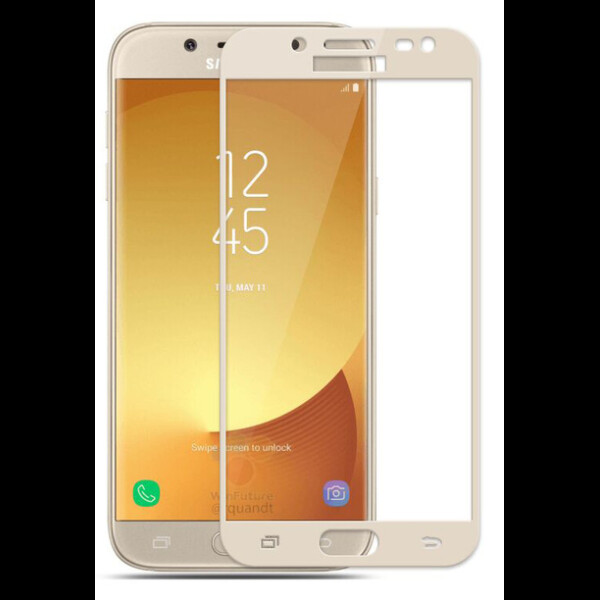 

Противоударное Защитное стекло Mocolo Full Glue NEW на весь экран для Samsung Galaxy J7 2017 Прозрачный / Золотистый
