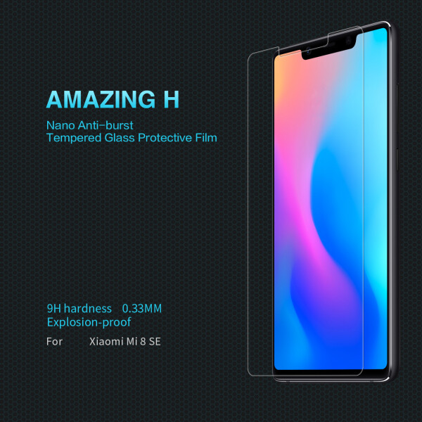 

Противоударное Защитное стекло Nillkin Anti-Explosion Glass H для Xiaomi Mi 8 SE Ультратонкое Прозрачное