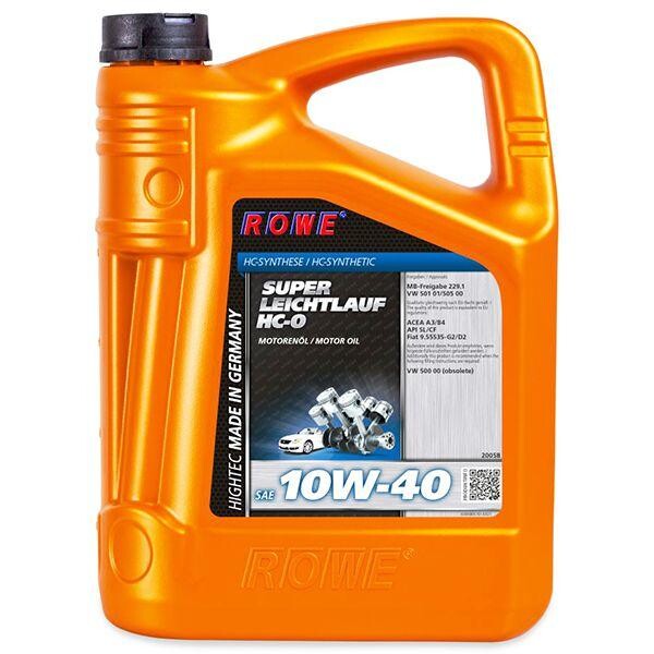 

Моторное масло Rowe Hightec Super Leichtlauf Hc-o 10W-40 5л.