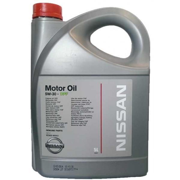 

Моторное масло Nissan 5W-30 DPF 5л.