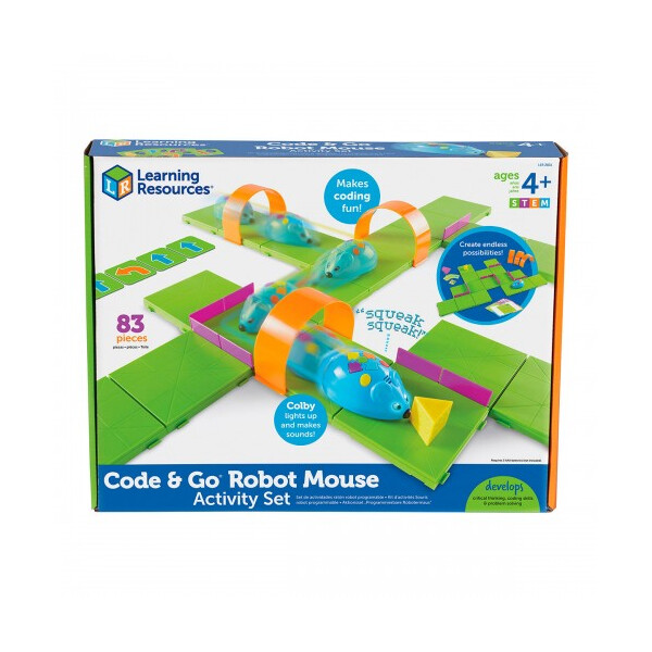 

Игровой STEM-набор LEARNING RESOURCES – МЫШКА В ЛАБИРИНТЕ (программируемая игрушка,аксесс.,карточки) (LER2831)