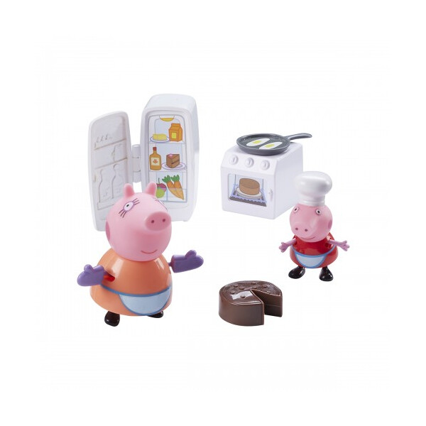 

Игровой мини-набор Peppa - КУХНЯ ПЕППЫ (кухонная техника, 2 фигурки) (06148)