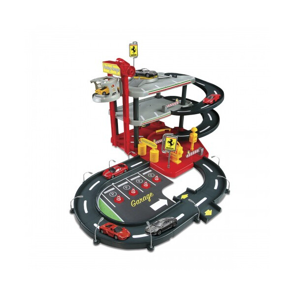 

Игровой набор Bburago ГАРАЖ FERRARI (3 уровня, 2 машинки 1:43) (18-31204)