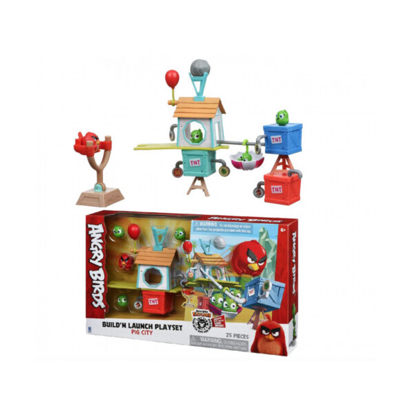

Игровой набор Jazwares Angry Birds ANB Medium Playset Pig City Build 'n Launch Playset (ANB0015)