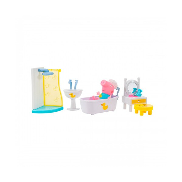 

Игровой набор Peppa - ВАННАЯ SPA (фигурка Пеппы, аксессуары, свет) (PEP0551)