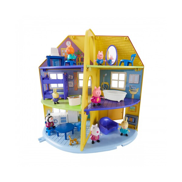 

Игровой набор Peppa - ДОМ СЕМЬИ ПЕППЫ (домик с мебелью, фигурка Пеппы) (06384)