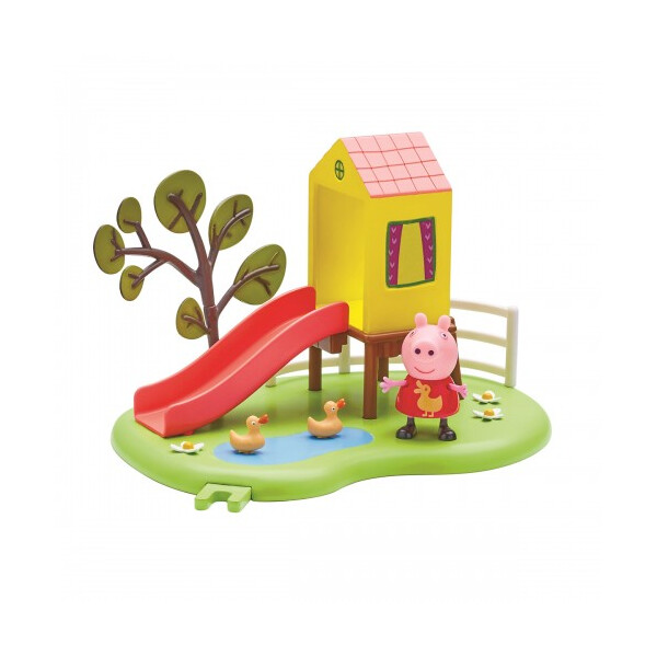 

Игровой набор Peppa - ИГРОВАЯ ПЛОЩАДКА ПЕППЫ (домик с горкой, фигурка Пеппы) (06149-2)