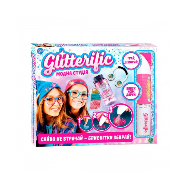 

Игровой набор для юного дизайнера GLITTERIFIC – МОДНАЯ СТУДИЯ (блёстки, наклейки) (GLT00000/UA)