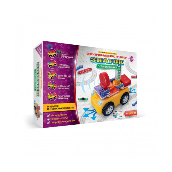 

Конструктор - ZNATOK «Умная машина» (10 проектов) (REW-K70691)