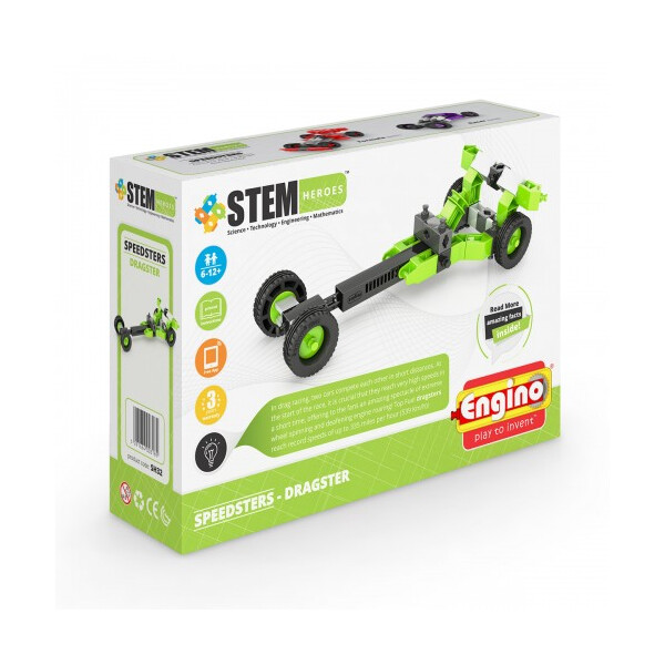

Конструктор серии STEM HEROES - Спортивные автомобили: драгстер (SH32)