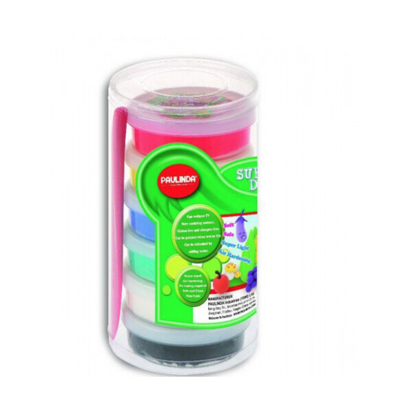 

Масса для лепки Paulinda Super Dough 6*14г пластиковый бокс (PL-081051)