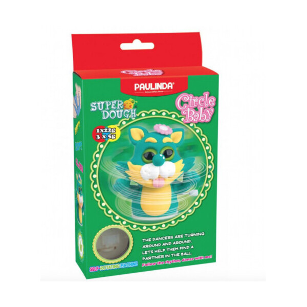

Масса для лепки Paulinda Super Dough Circle Baby Кот заводной механизм, зеленый (PL-081177-3)